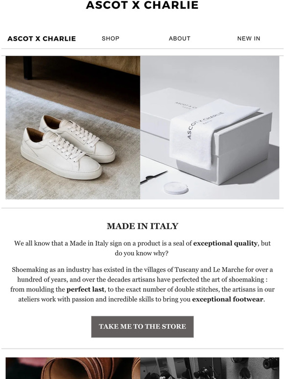 ASCOT X CHARLIE The Made in Italy Difference Milled