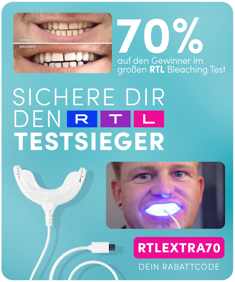 Smile Secret: Bleaching Testsieger bei RTL 🌟 Jetzt 70% sparen! | Milled