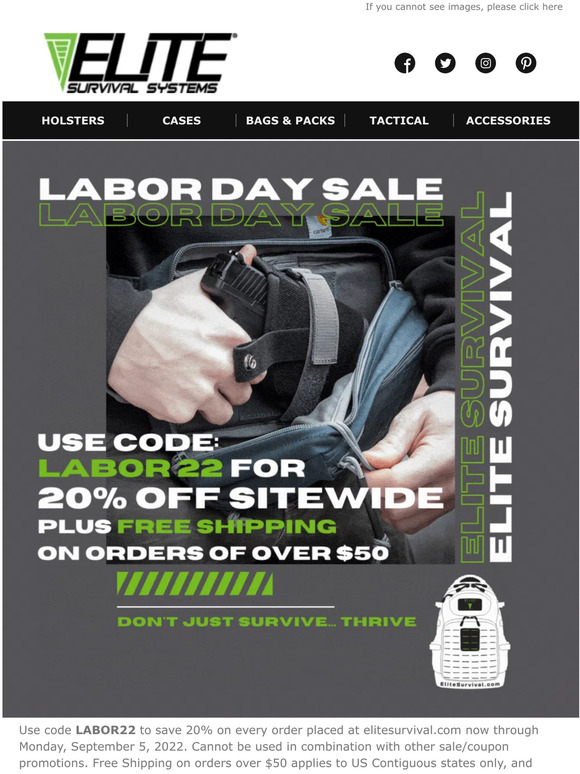 Labor Day Sale Starts Now - Save 20%
