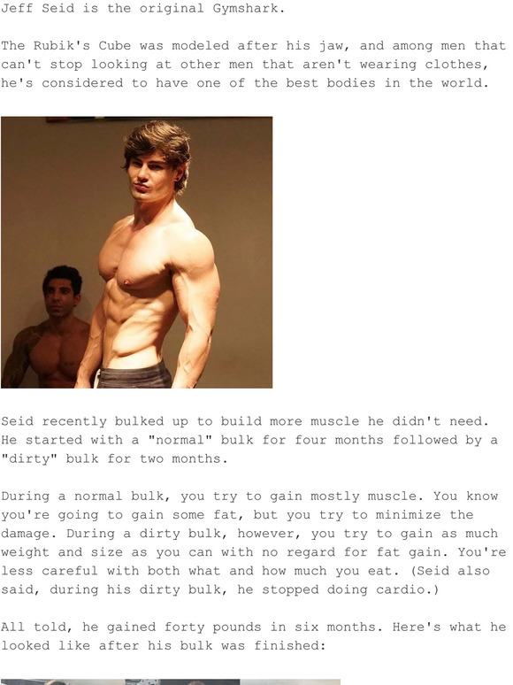 An Athlete's Guide To Chronic Knee Pain: Jeff Seid dirty bulked