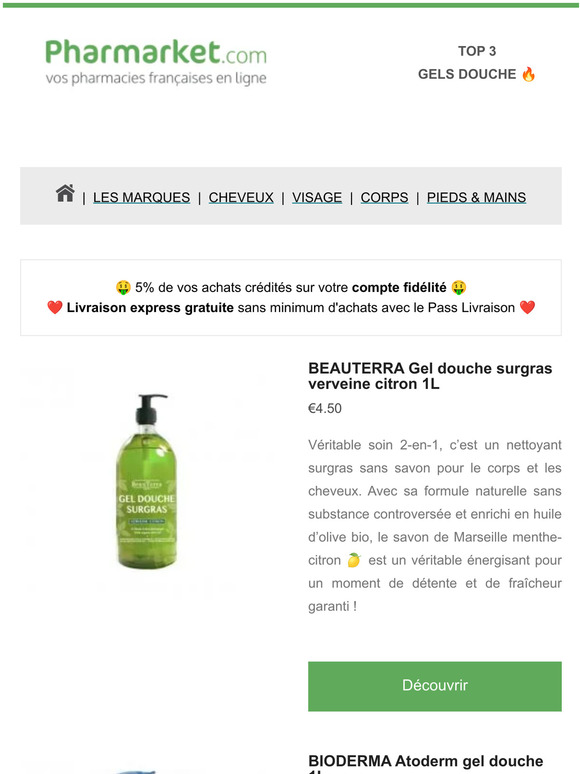 Top 3 des gels douche 🔥