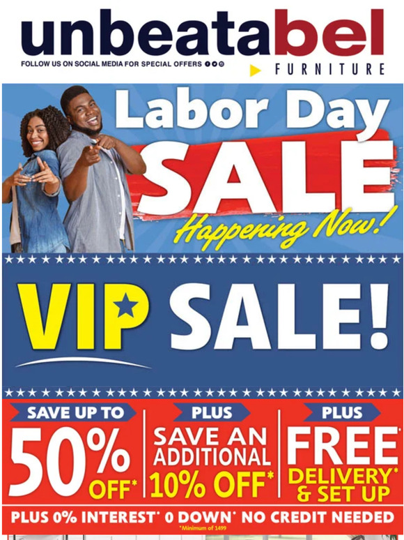Save Up To 50% Off During Our Labor Day Sale!