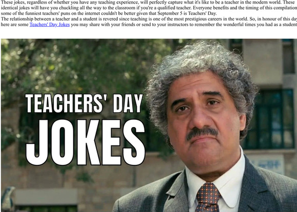 Teachers' Day Jokes