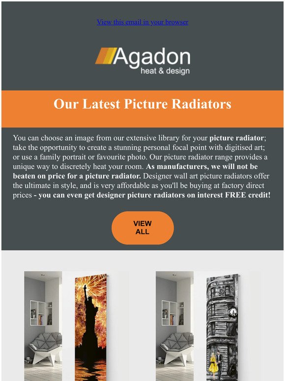 Brand New Picture Radiators - Available Now!