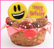 Sweet Emojis Cookie Basket-Birthday