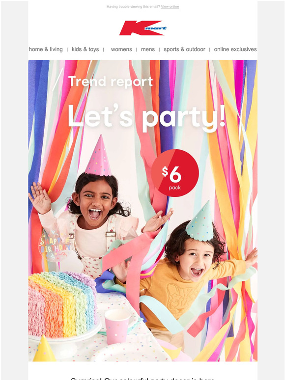 kmart Trend report Let's party! 🎈 Milled