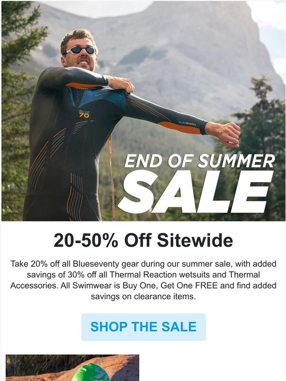 Save up to 50% during the End of Summer Sale