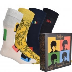4-Pack The Beatles Socks Gift Box