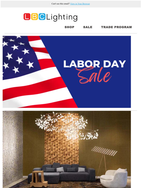 Save On Labor Day Lighting Selections