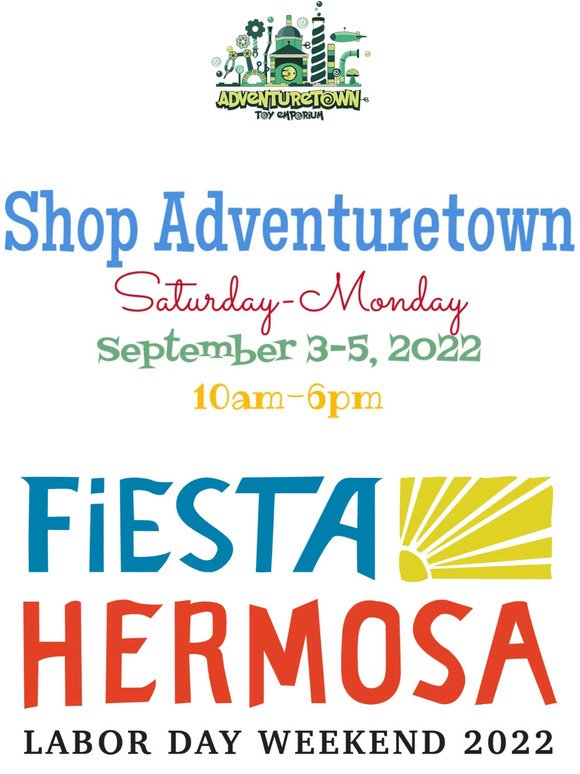 Adventuretown at Fiesta Hermosa Labor Day weekend