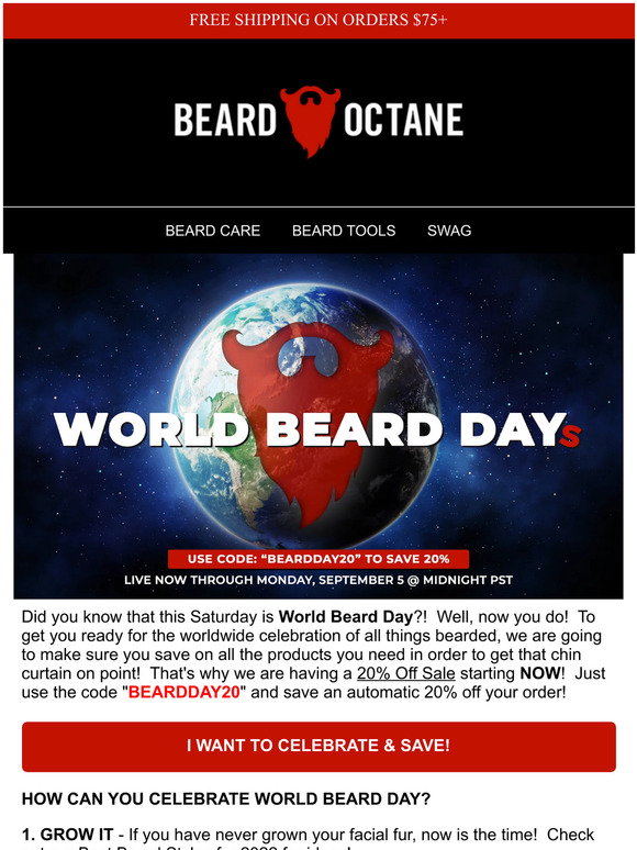 World Beard Day Weekend Sale ⛽