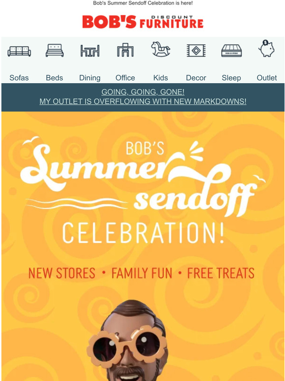 Bob's Discount Furniture 🎉 It's party time 🎉 Milled