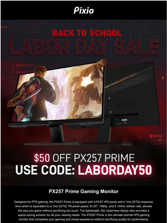 ⚡️ Labor Day Sale: PX257 Prime