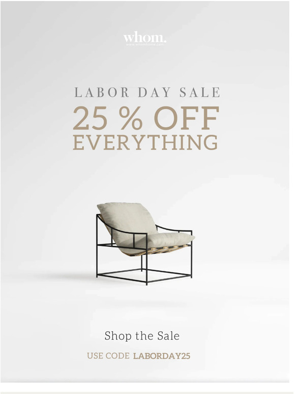 Big Savings! 25% OFF EVERYTHING