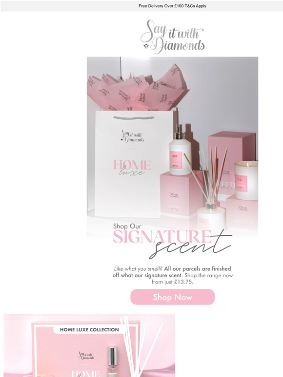 Say it with Diamonds Signature Scent 💖 From Our Store To Your Home