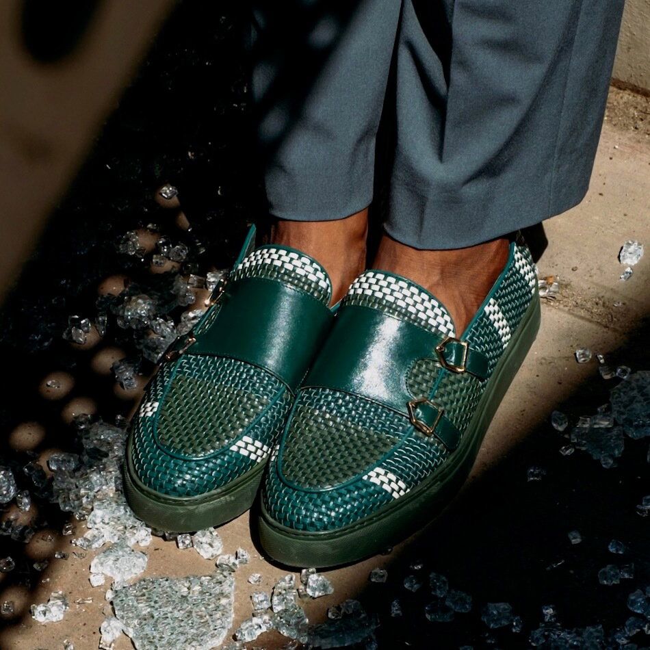 Kyler Sequoia Woven Leather Monk Strap shoes Marc Nolan | Shoes | Kyler Sequoia Woven Leather Monk Strap  main image 4