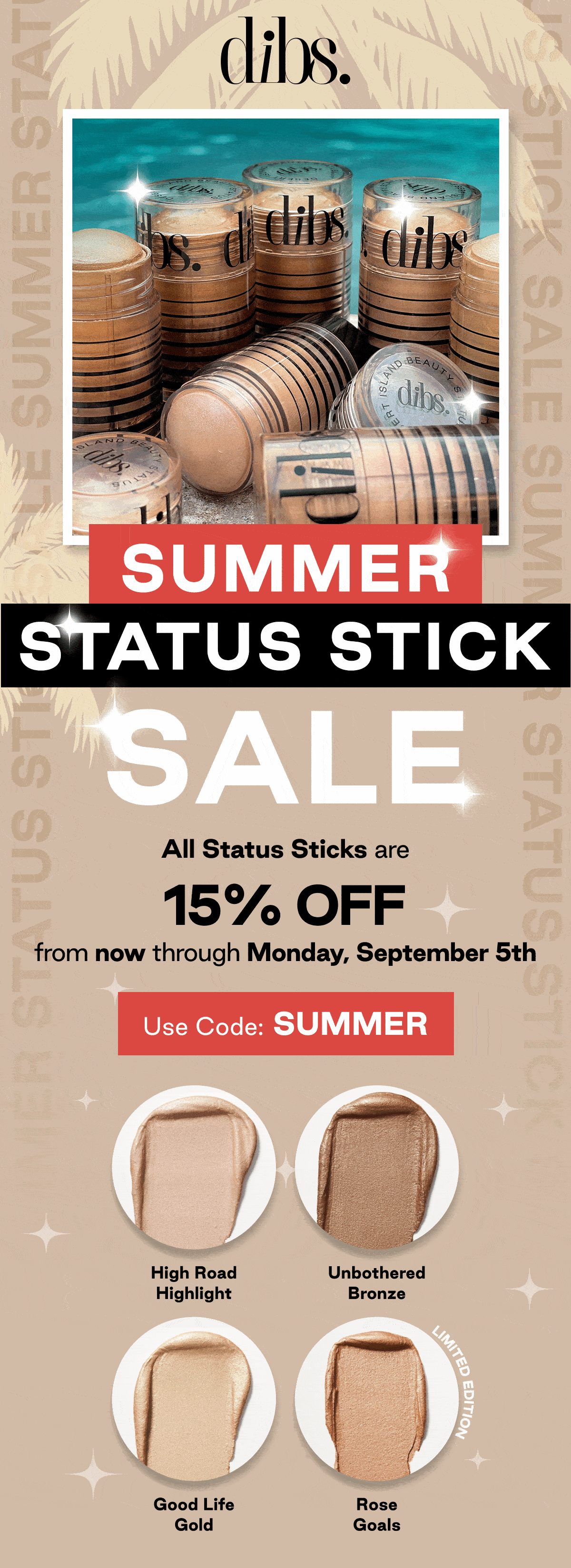 Summer Status Stick Sale