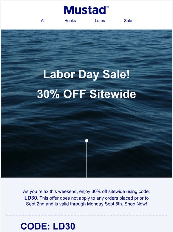 Labor Day Sale Starts Now | 30% OFF!