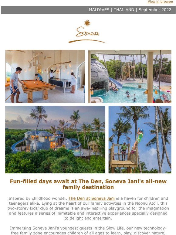 Discover the ultimate kids' club at Soneva Jani