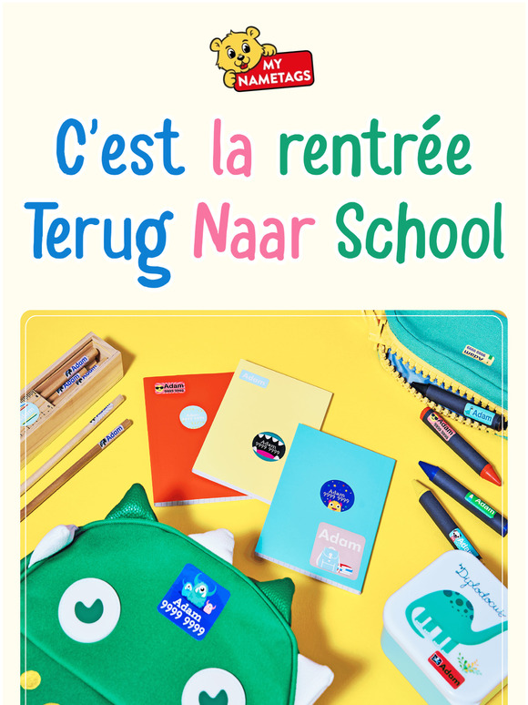 Gelukkig terug naar school! - Bonne rentrée !