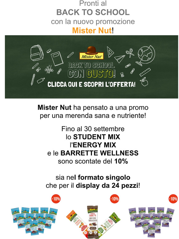 Pronti al BACK TO SCHOOL con Mister Nut!🥜