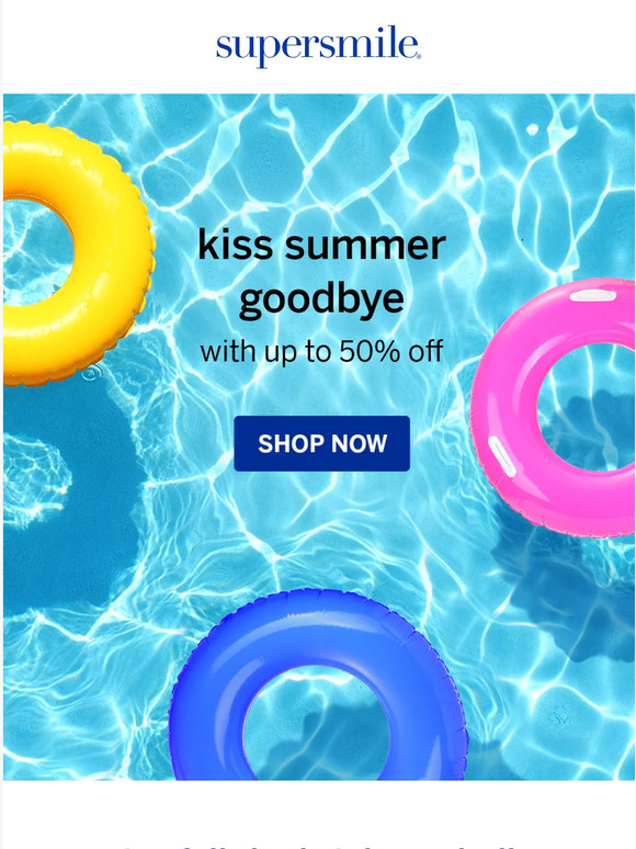 goodbye summer sale