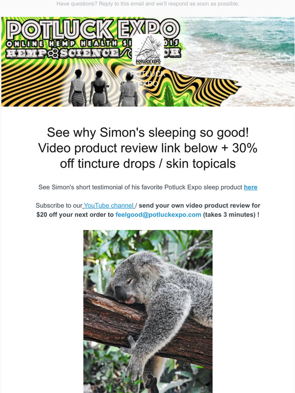 Simon sleeps well because of this!  30% off coupon until midnight