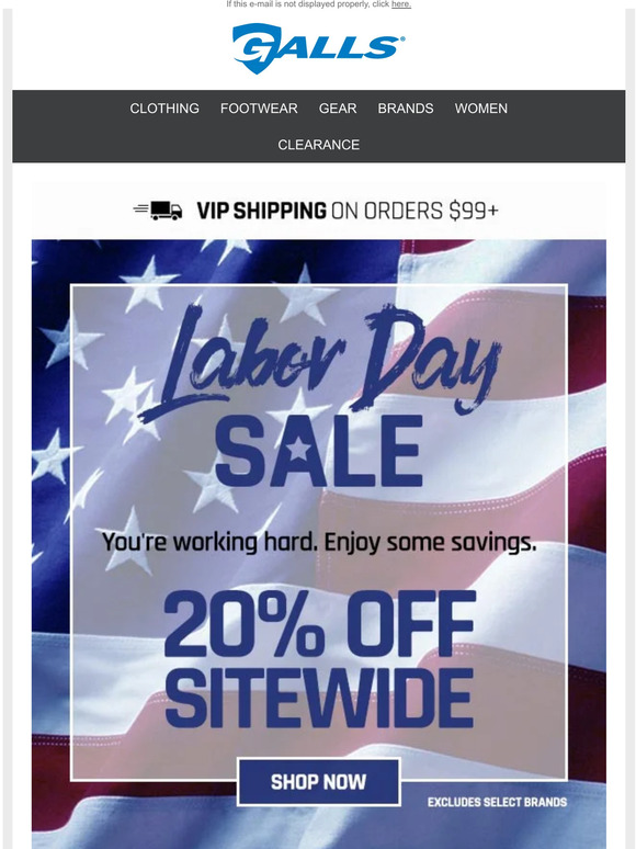 Galls Labor Day Weekend Sale Milled