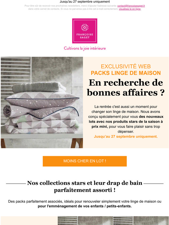 Nouveauté WEB spécial rentrée : les packs emménagement sont arrivés à prix mini !