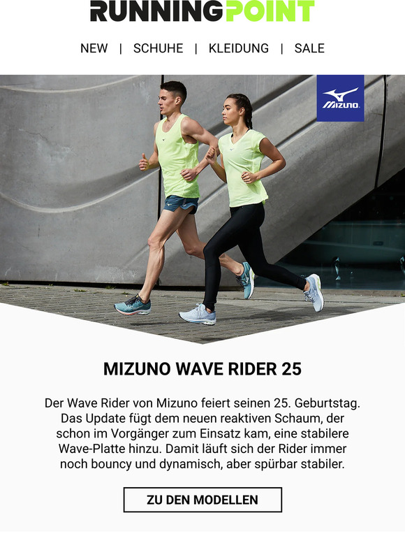 Der Mizuno Wave Rider wird 25!