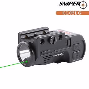 GL02 Combo Flashlight and Green Laser Magnetic Charging Internal Green Laser Sight &amp; Flashlight Laser Combo with Rechargeable Battery