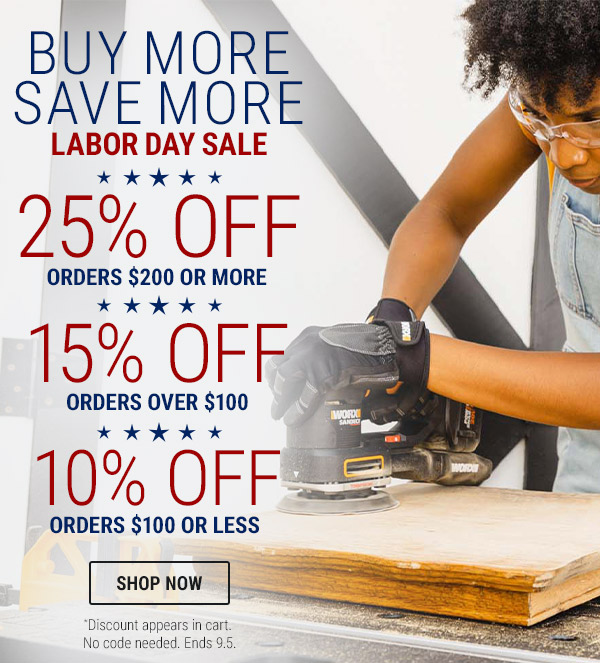 Worx Storewide Sale this Labor Day Weekend Milled