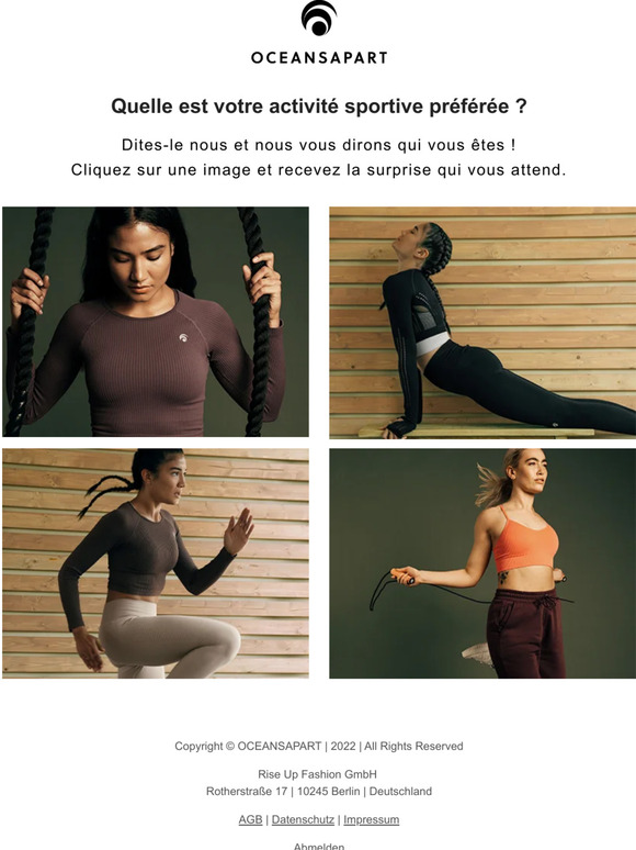 Quelle est votre activité sportive préférée, — —? 🏋️‍♀️🏃‍♀️