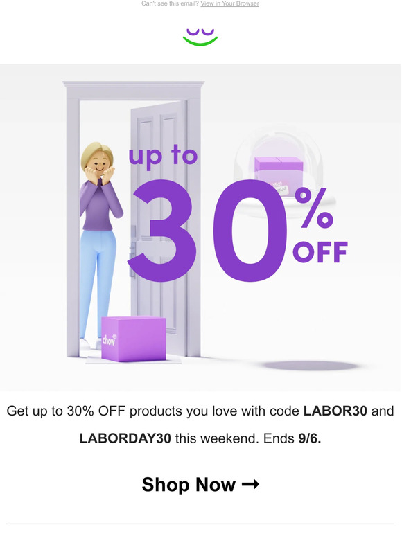 30% OFF Labor Day