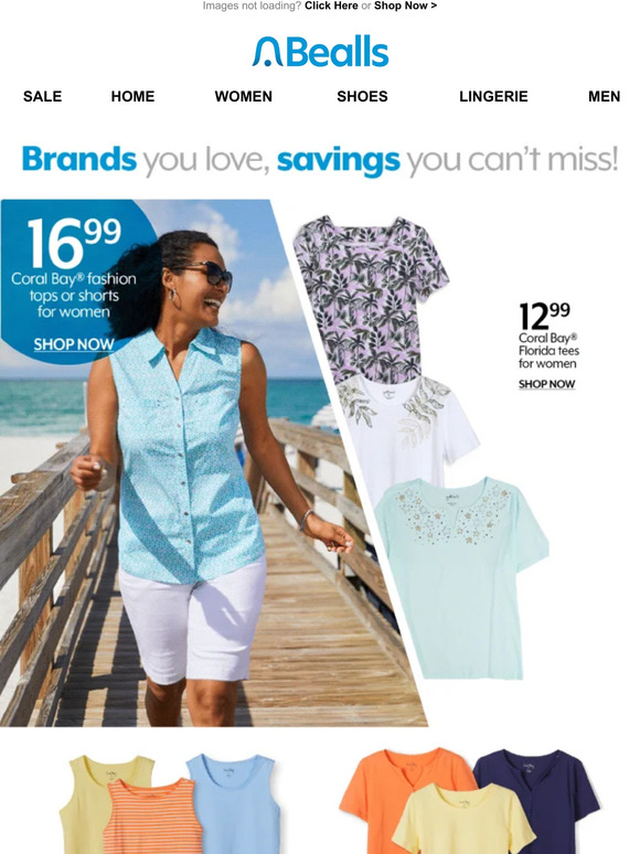 Bealls Stores Brands you love, savings you can't miss! Milled