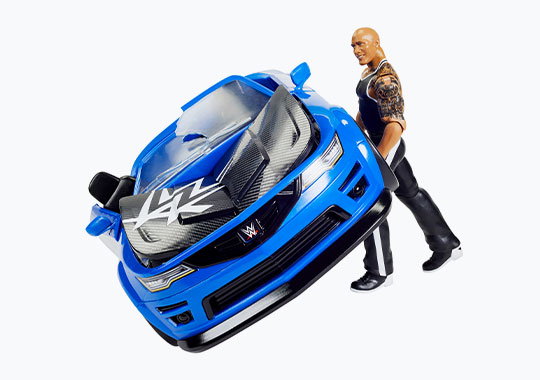 WWE Wrekkin Slam Mobile Vehicle with The Rock Action Figure