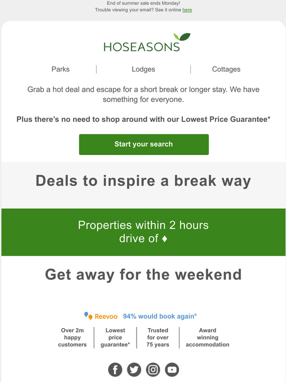 Deals from just £99*🔥 Be quick!