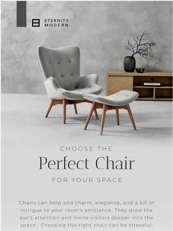 Eternity Modern Quick guide to choosing chairs. Milled