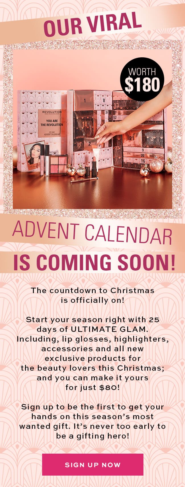 Makeup Revolution Willy Wonka Advent Calendar 2023 - 50% off