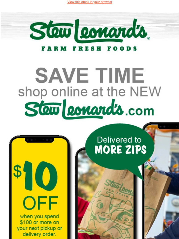 Stew Leonard's Gifts The New Is Here! Milled