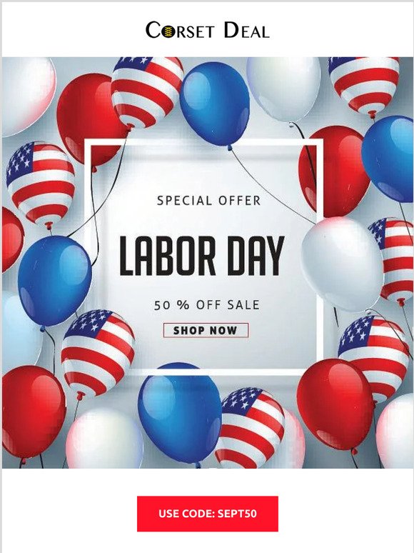 Labor Day Sale - FLAT 50% OFF