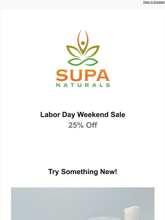 25% Off Labor Day Sale!