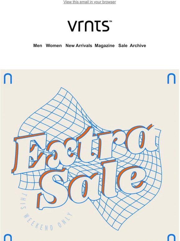 LAST HOURS: EXTRA20 off on sale products
