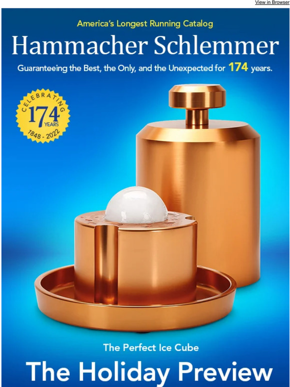 Hammacher Schlemmer: The Holiday Preview Catalog Is Here! | Milled