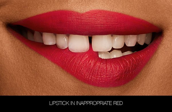 Redeem your Mini Lipstick in Inappropriate Red.