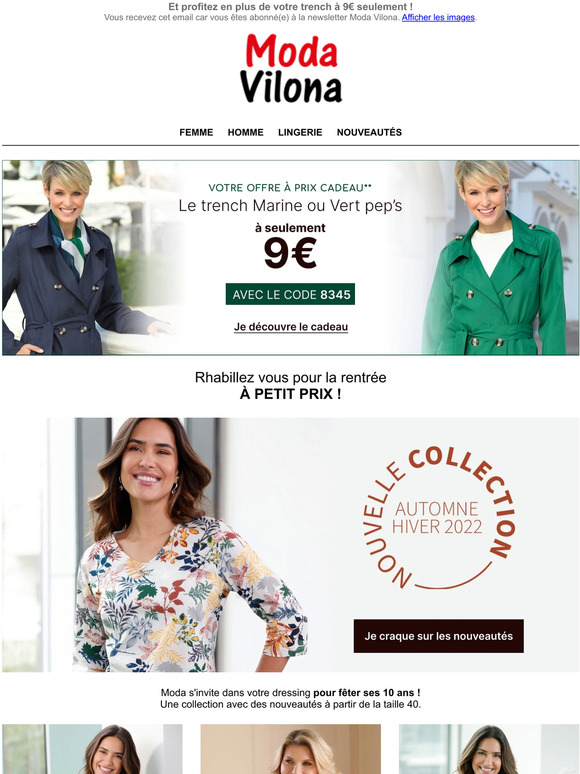 Des nouveautés à partir de 10€