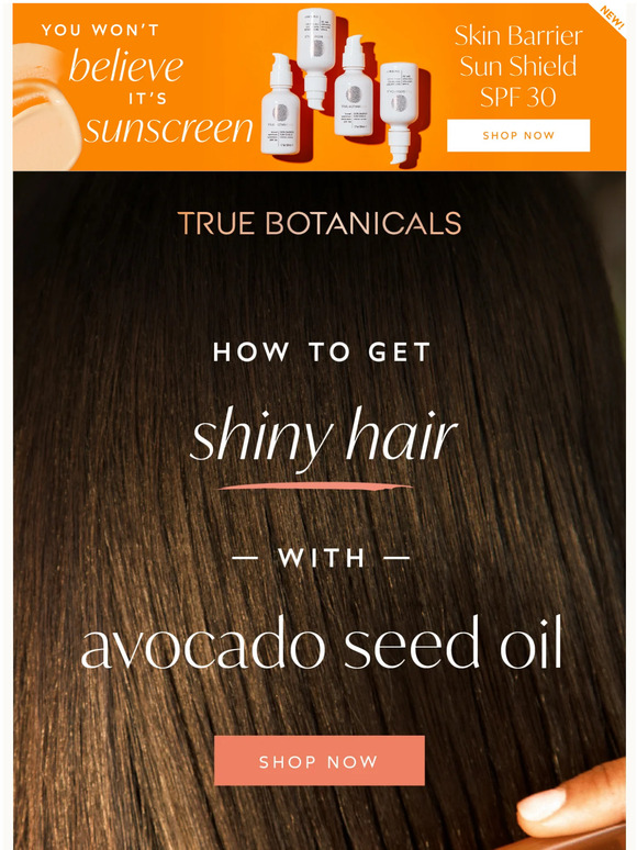 True Botanicals How to Get Shiny Hair💆‍♀️ Milled