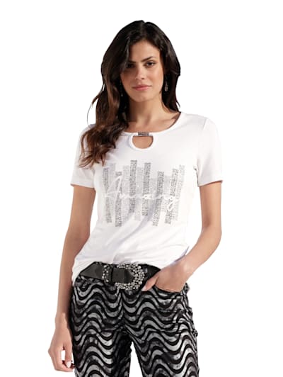Shirt mit Tropfenausschnitt