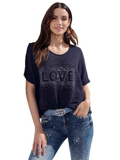 Shirt mit Strass