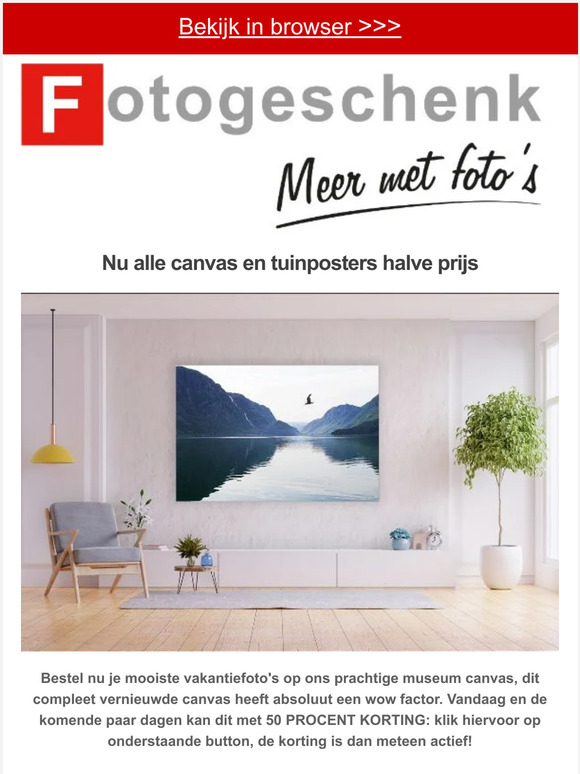 Nu alle tuinposters en canvas HALVE PRIJS >>